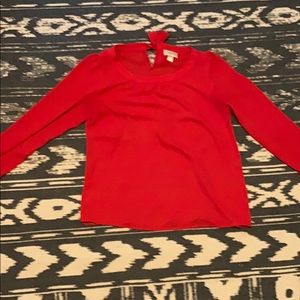 Women’s small red Loft blouse